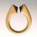 <I>Psychic Kiss</I>, Gold, metallic zirconium