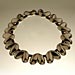 Small <I>Bud</I> Necklace, Sterling, leather