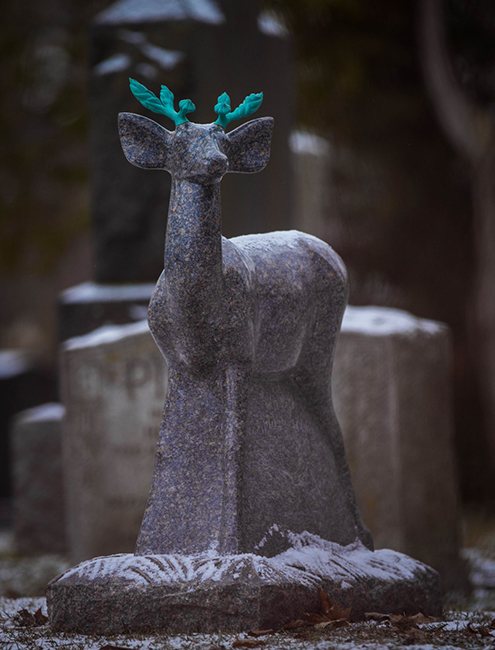 Simon Muscat Stone Sculpture: Deer